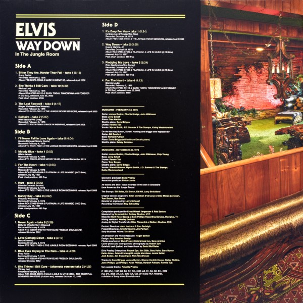 LP Way Down In The Jungle Room RCA Legacy Sony 88985318111