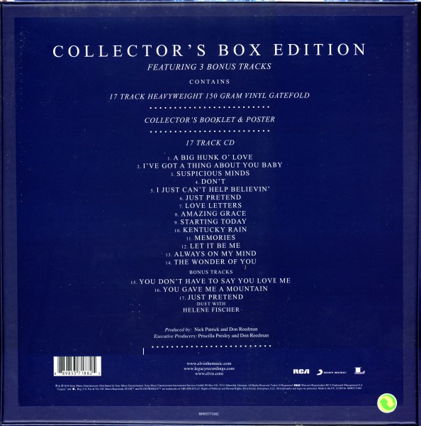 CD LP Box The Wonder Of You With The Philharmonic Orchestra Sony RCA Legacy 88985371882