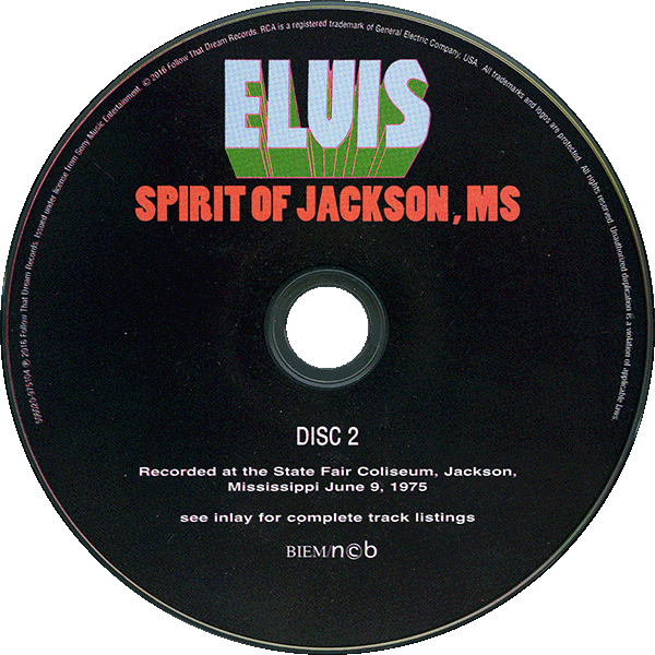CD Elvis Spirit Of Jackson, MS FTD 506020975104