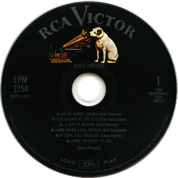 CD Elvis Presley RCA Victor LPM 1254