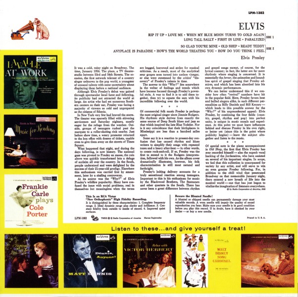 CD Elvis RCA Victor LPM 1382