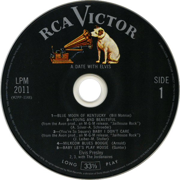 CD A Date With Elvis  RCA Victor LPM-2011