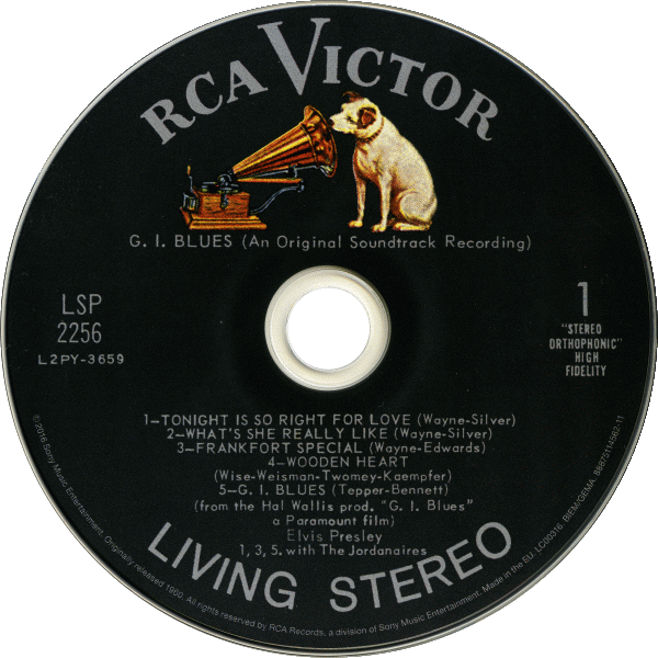 CD G.I. Blues RCA Victor LSP-2256