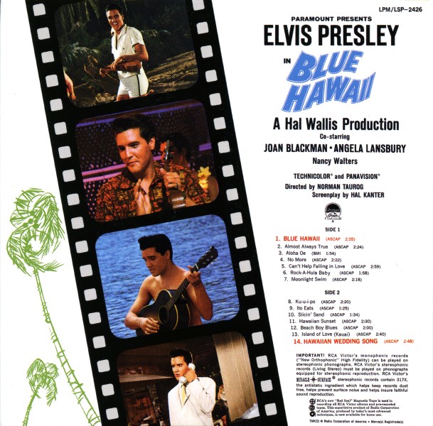 CD Blue Hawaii  RCA Victor LSP-2426