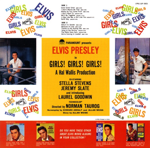 CD Girls! Girls! Girls! RCA Victor LSP-2621