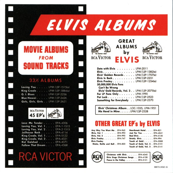 CD Girls! Girls! Girls! RCA Victor LSP-2621