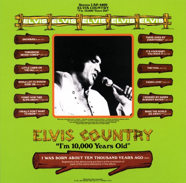CD Elvis Country RCA Victor LSP-4460