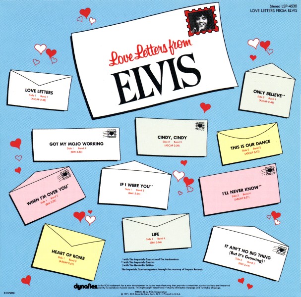 CD Love Letters From Elvis RCA Victor LSP-4530