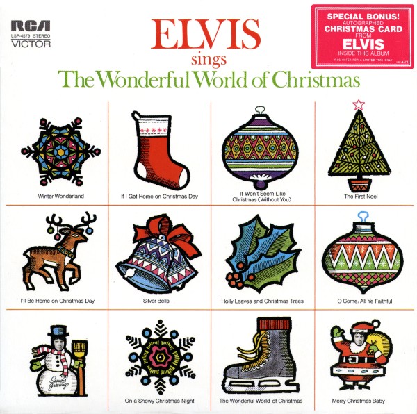 CD Elvis Sings The Wonderful World Of Christmas RCA Victor LSP-4579