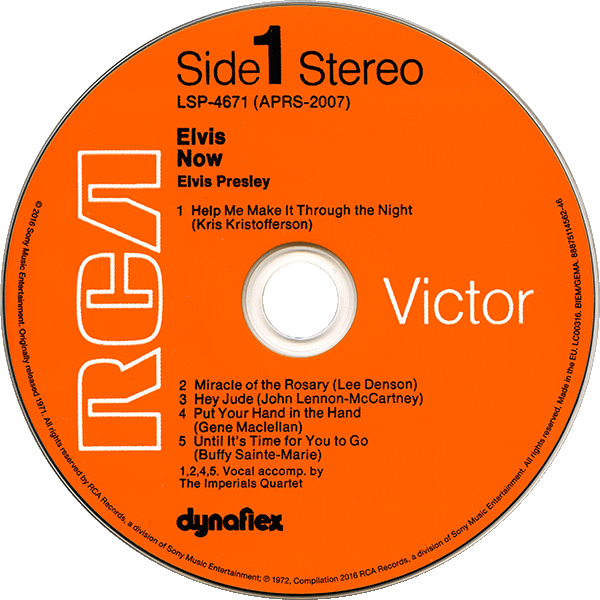 CD Elvis Now RCA Victor LSP-4671