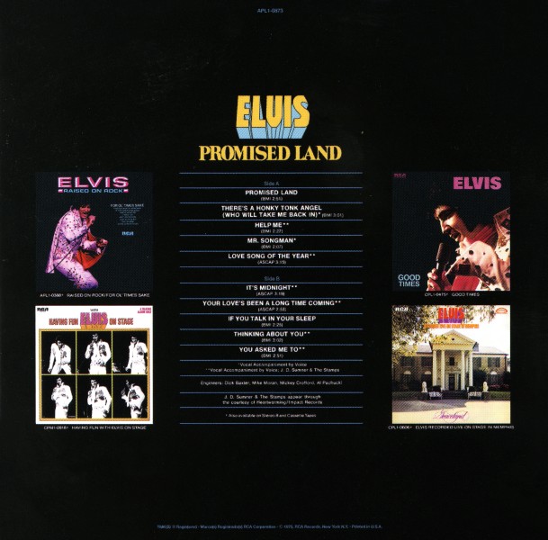 CD Promised Land RCA Victor APL1-0873