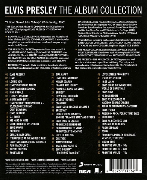 CD Box Elvis Presley The Album Collection RCA Victor