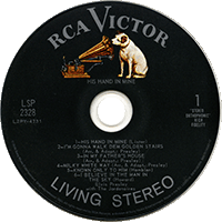 CD His Hand In Mine RCA Victor LPM/LSP-2328