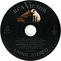 CD Something For Everybody RCA Victor LPM/LSP-2370