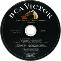 CD  Elvis Gold Records Volume 4 RCA Victor LSP-3921