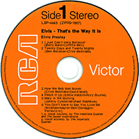 CD Elvis, That's The Way It Is RCA Victor LSP-4445