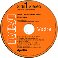 CD Love Letters From Elvis RCA Victor LSP-4530