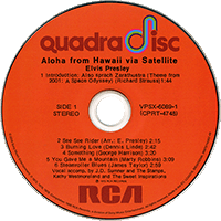 CD Aloha From Hawaii Via Satellite RCA Quadradisk VPSX-6089