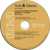 CD From Elvis Presley Boulevard, Memphis, Tennessee RCA Victor APL1-1506
