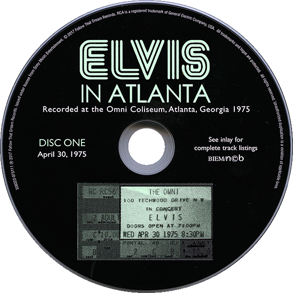CD Elvis In Atlanta  FTD 506020-975111