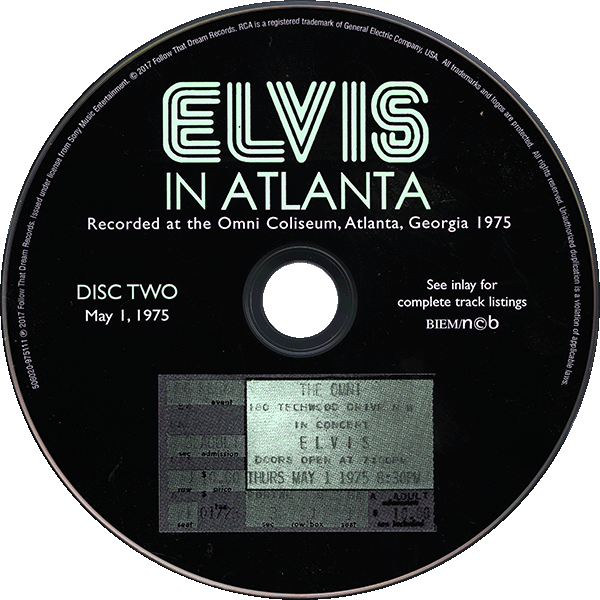 CD Elvis In Atlanta  FTD 506020-975111