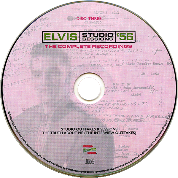 CD  Book Studio Sessions '56 The Complete Recordings MRS 10056056
