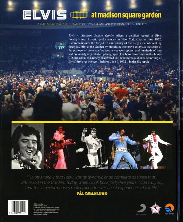 CD Book Elvis At The Madison Square Garden FTD 506020-975113
