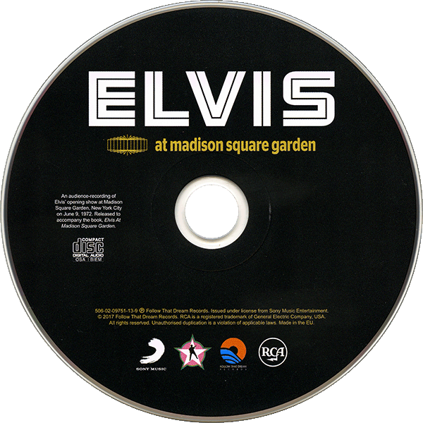 CD Book Elvis At The Madison Square Garden FTD 506020-975113