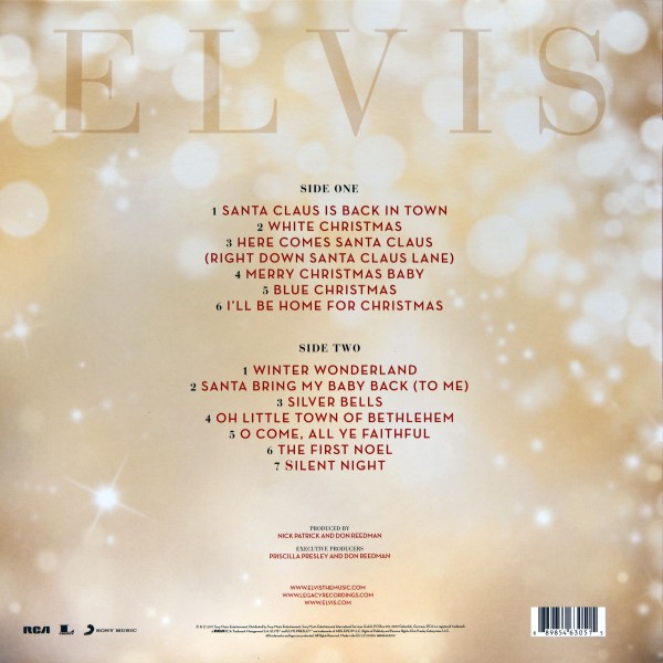 LP Elvis Christmas With The Philharmonic Orchestra Sony RCA Legacy 88985463051