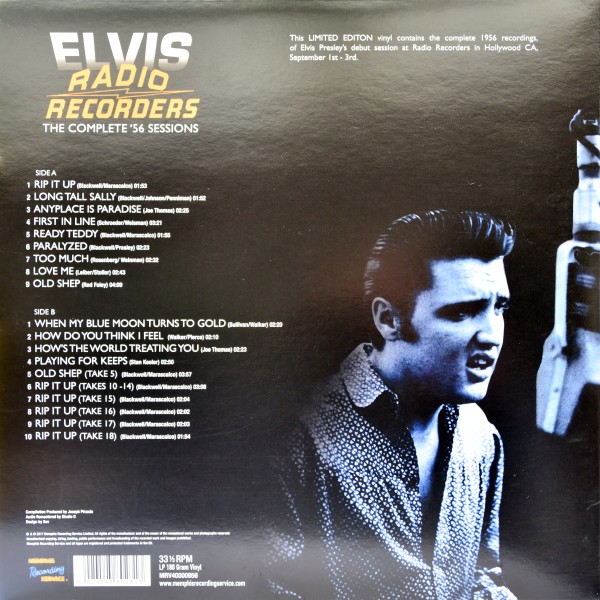 LP Radio Recorders The Complete '56 Sessions  MRD MRV 4000956