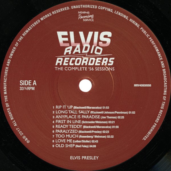 LP Radio Recorders The Complete '56 Sessions  MRD MRV 4000956