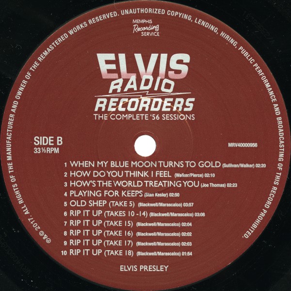 LP Radio Recorders The Complete '56 Sessions  MRD MRV 4000956