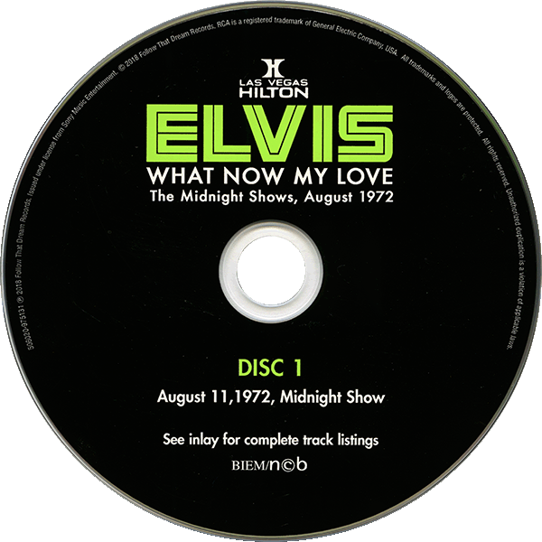 CD  What Now My Love The midnight Shows, August 1972  FTD 506020-975131