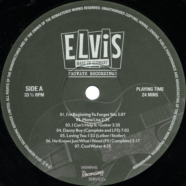 LP Made In Germany Private Recordings MRS MRV40005859