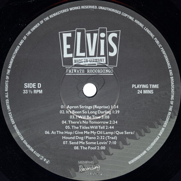 LP Made In Germany Private Recordings MRS MRV40005859