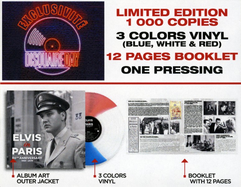 LP Elvis In Paris 60th Anniversary 1959-2019 VPI 782943