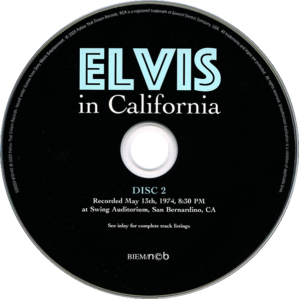 CD Elvis In California  FTD 506020-978142