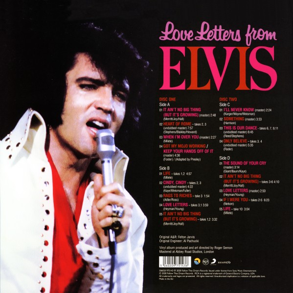 LP Love Letters From Elvis  FTD 506020-978143