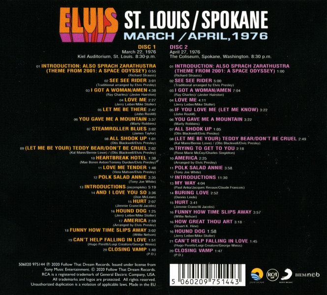 CD St. Louis Spokane March-April 1976  FTD 506020 975144