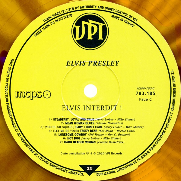LP Elvis Interdit! Elvis Banned! VPI 783185