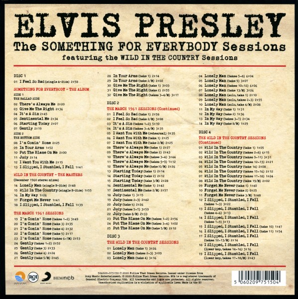 CD The Something For Everybody Sessions FTD 506020-975150