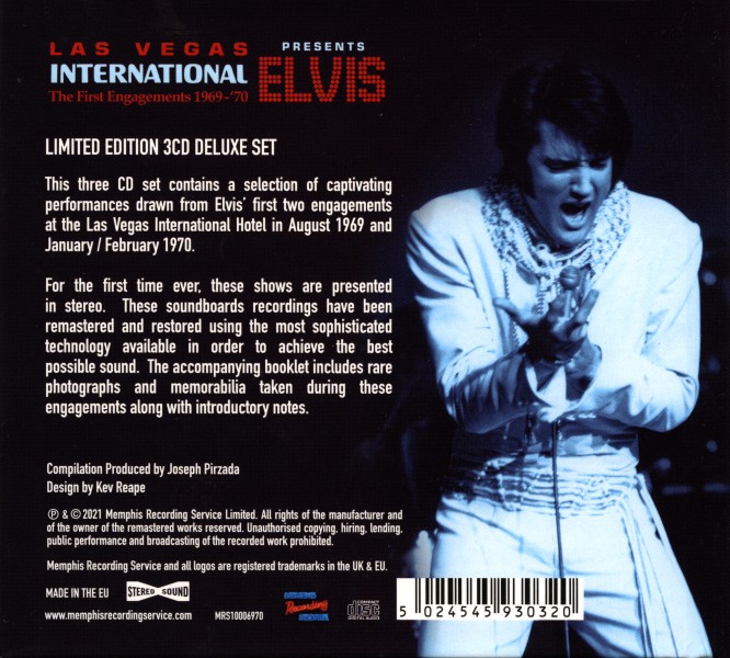 CD-Book  Las Vegas International Presents Elvis The First Engagements 1969-70 MRS MRS10006970