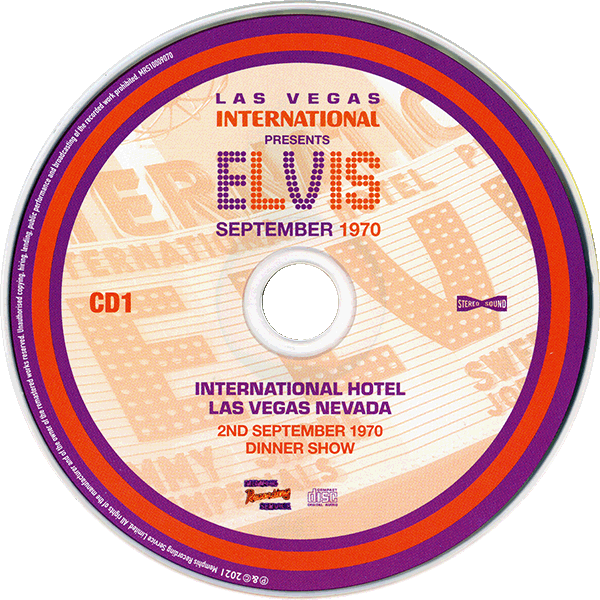 CD-Book Las Vegas International Presents Elvis September 1970 MRS 10009070
