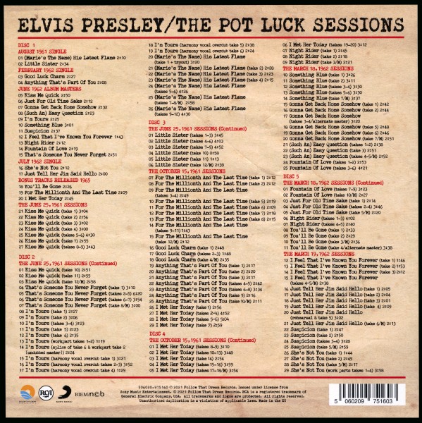 CD The Pot Luck Sessions FTD 506020 975160