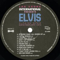 LP Las Vegas International Presents Elvis January Thru February 1970 MRS MRV400010270