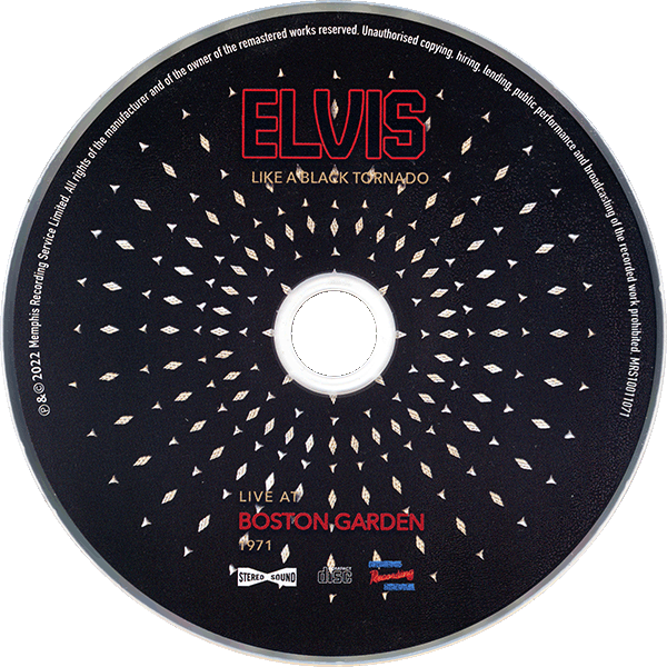 CD  Like A Tornado Live At Boston Garden 1971  MRS 1001 1071