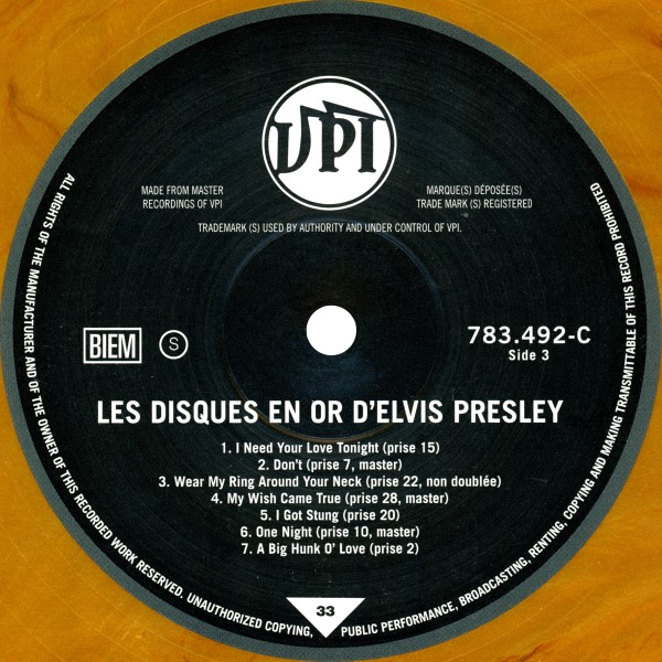 LP Les Disques En Or VPI 783 492