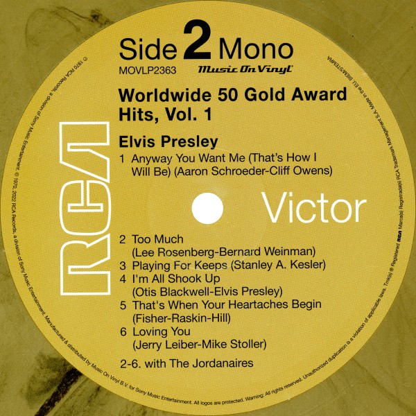 LP Worldwide 50 Gold Award Hits Vol 1 Music On Vinyl Mov 2363