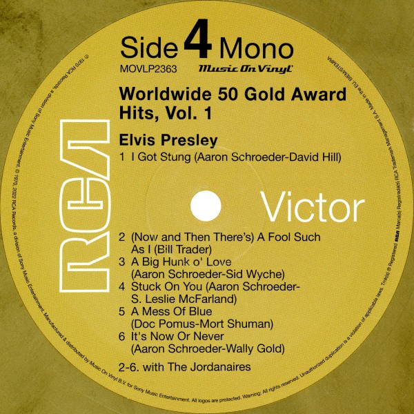 LP Worldwide 50 Gold Award Hits Vol 1 Music On Vinyl Mov 2363