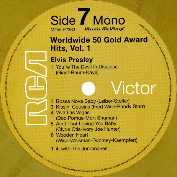 LP Worldwide 50 Gold Award Hits Vol 1 Music On Vinyl Mov 2363
